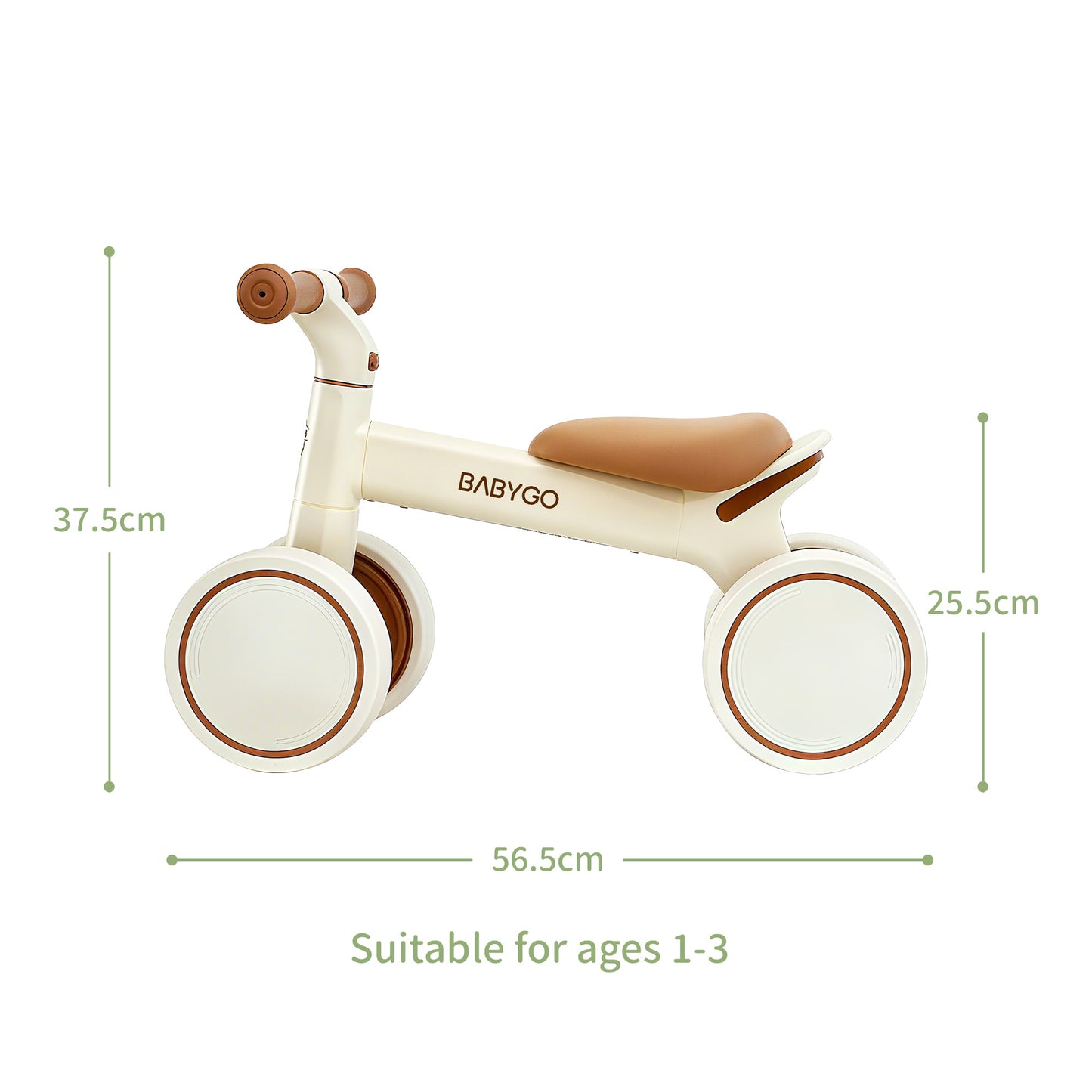 4-Wheel Baby Balance Bike | First Toddler Ride-On for Ages 1–3