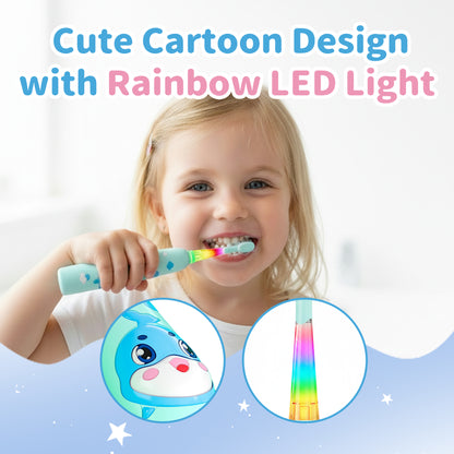 Cartoon Kids Electric Toothbrush for Ages 0–6