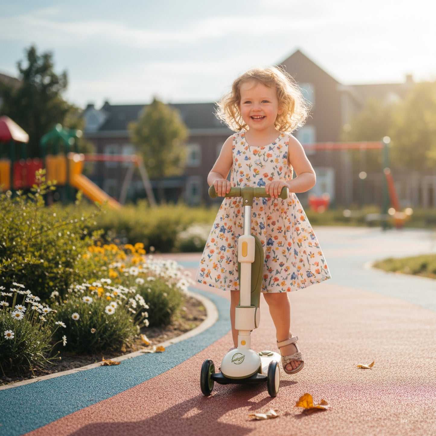 Kinderroller mit klappbarem Sitz