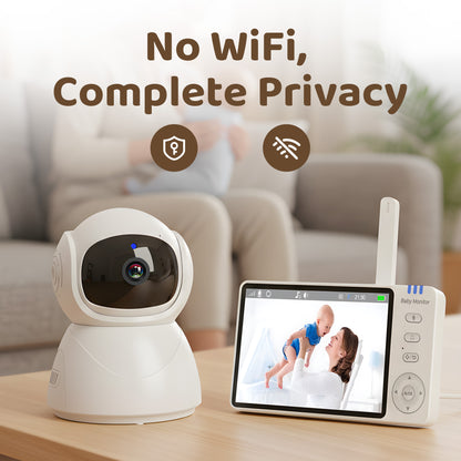 Privacy Baby Monitor 5” | No Wi-Fi | 720P HD