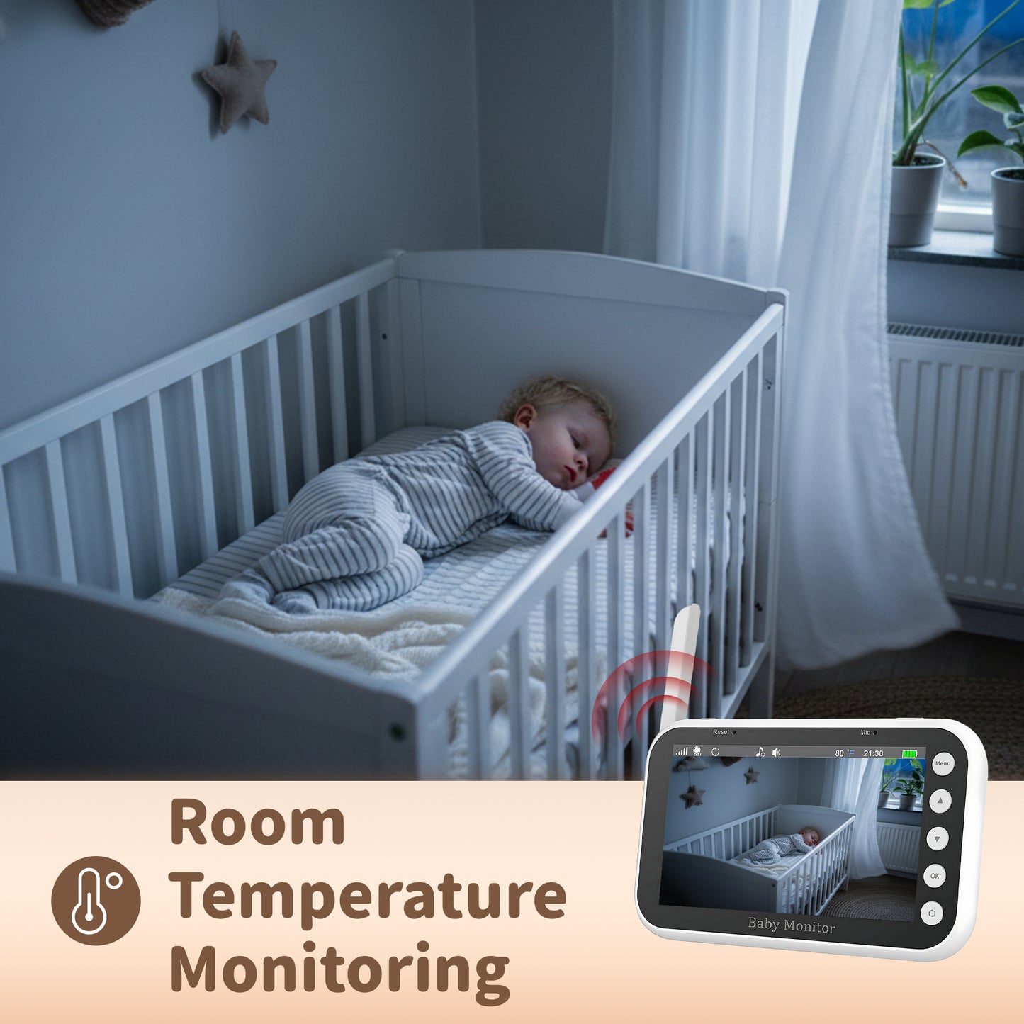 Privacy Baby Monitor 4.3 Inch | No Wi-Fi
