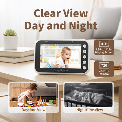 Privacy Baby Monitor 4.3 Inch | No Wi-Fi