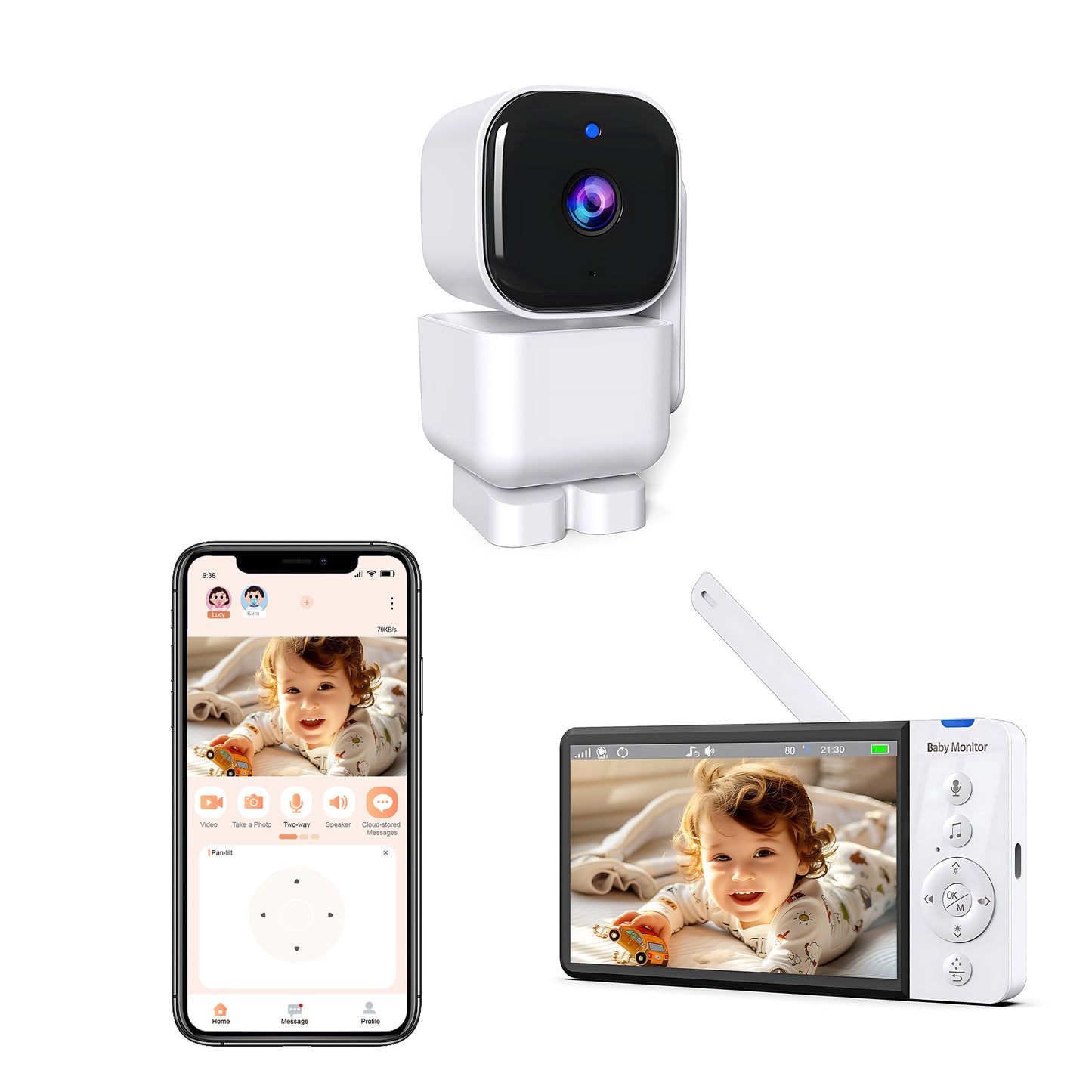 Smart Baby Monitor 5“ HD |App Access