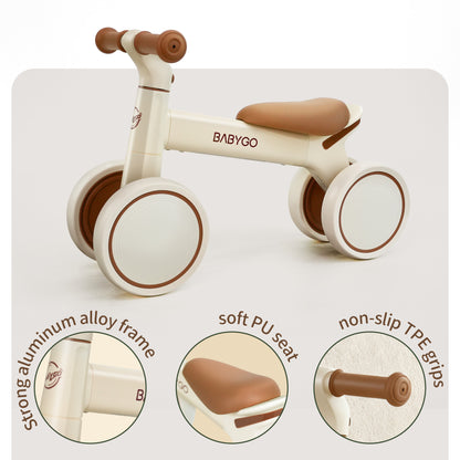 4-Wheel Baby Balance Bike | First Toddler Ride-On for Ages 1–3