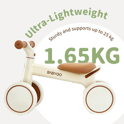 4-Wheel Baby Balance Bike | First Toddler Ride-On for Ages 1–3