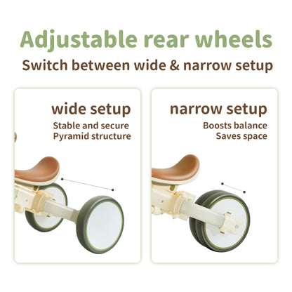 3-in-1 Convertible Tricycle | Toddler Balance Bike, Push Bike & Ride-On