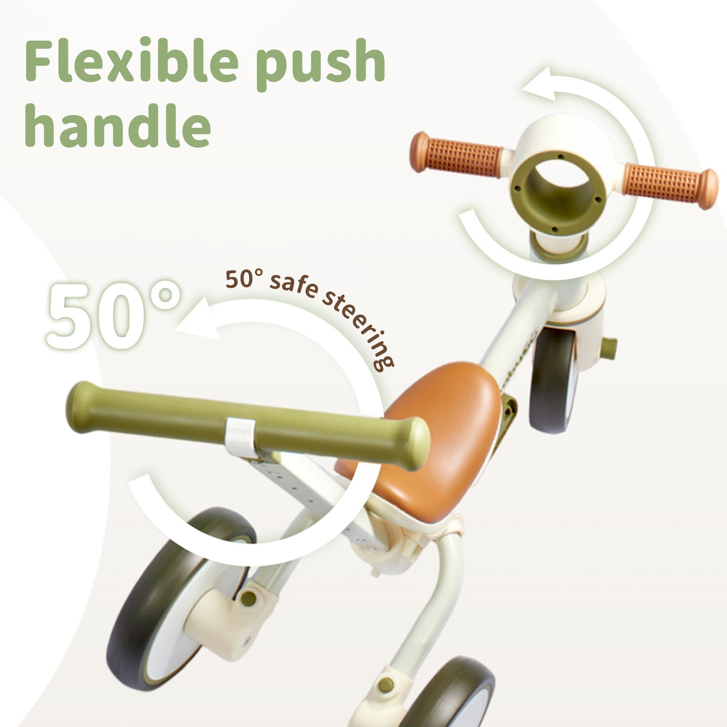 3-in-1 Convertible Tricycle | Toddler Balance Bike, Push Bike & Ride-On