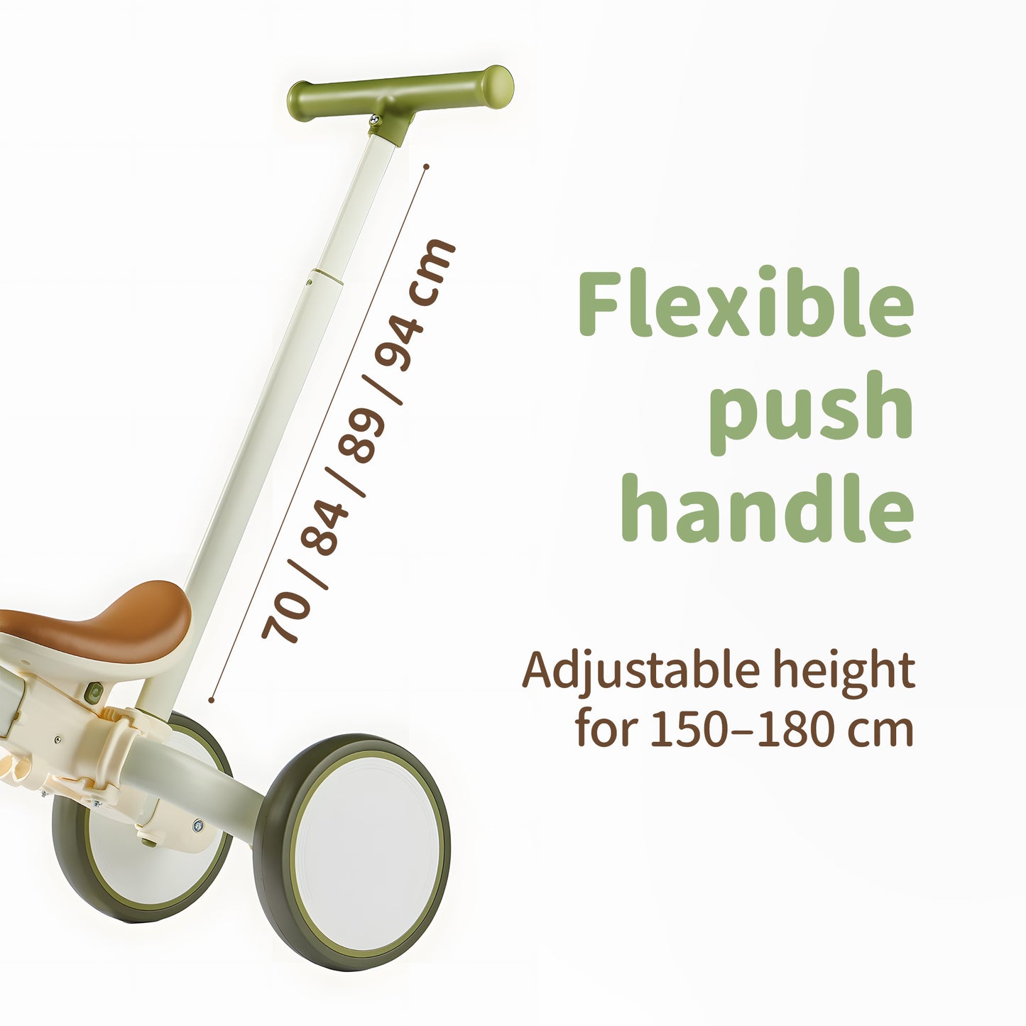 3-in-1 Convertible Tricycle | Toddler Balance Bike, Push Bike & Ride-On