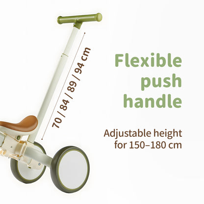 3-in-1 Convertible Tricycle | Toddler Balance Bike, Push Bike & Ride-On