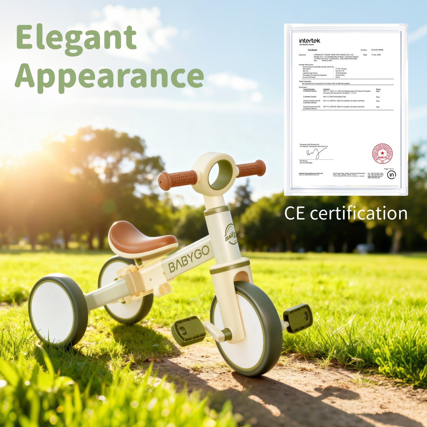 3-in-1 Convertible Tricycle | Toddler Balance Bike, Push Bike & Ride-On