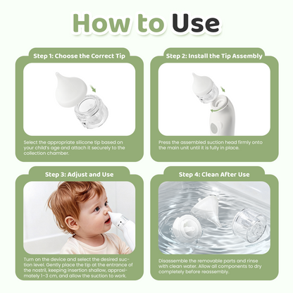 Baby Electric Nasal Aspirator with Adjustable Suction