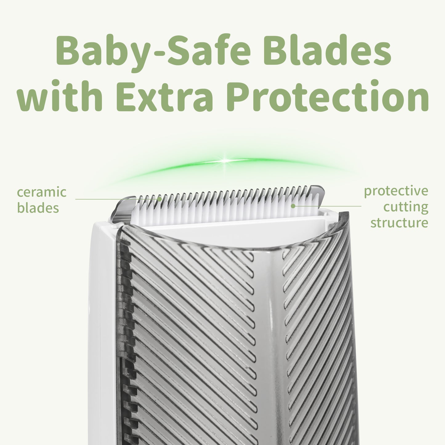 Wireless Baby Hair Clipper with Vacuum Function