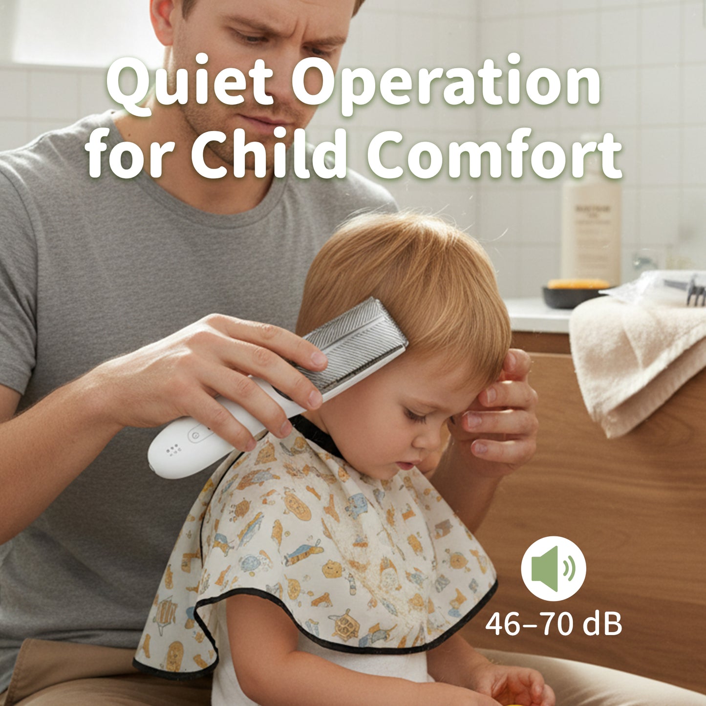 Wireless Baby Hair Clipper with Vacuum Function