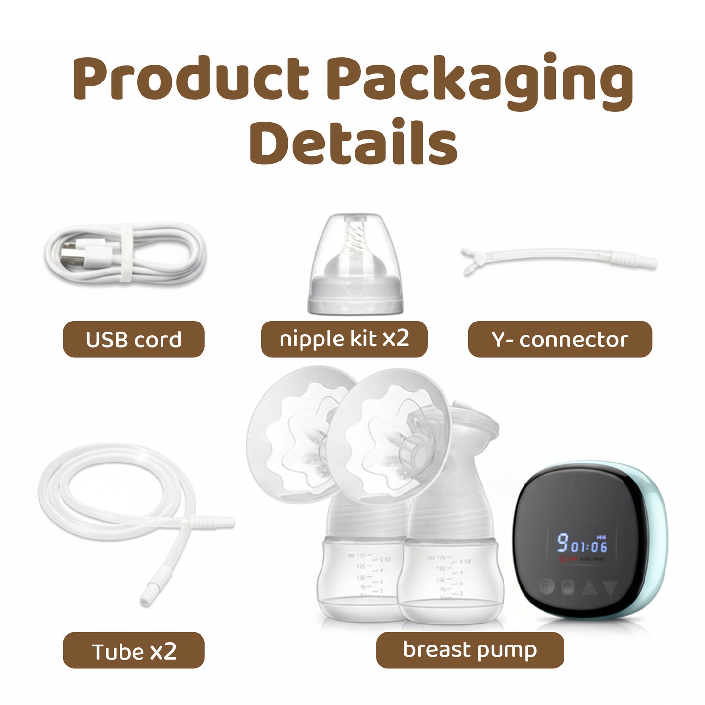 Ultra-quiet Electric Breast Pump with Smart Control