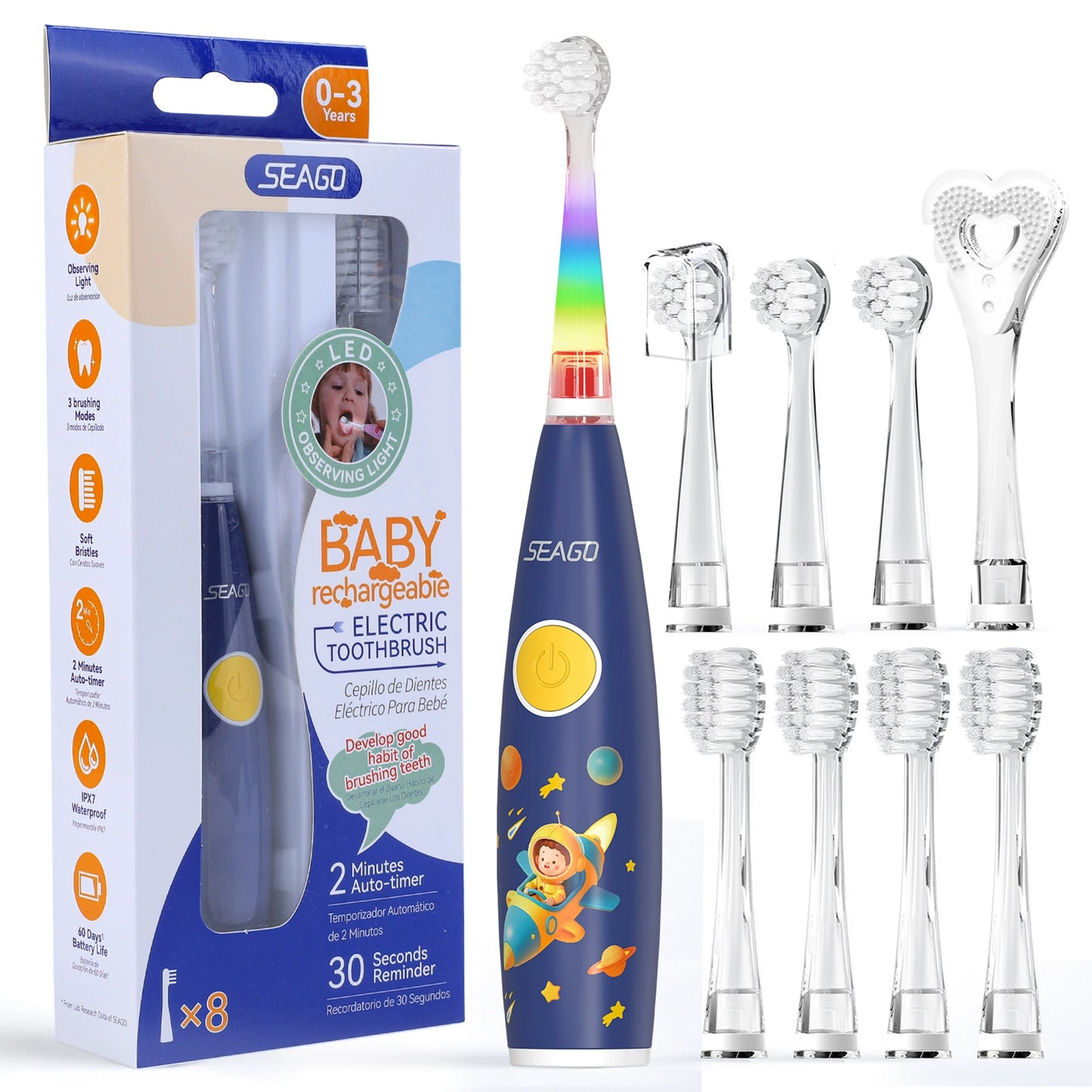 Kids Electric Toothbrush for Ages 0–6