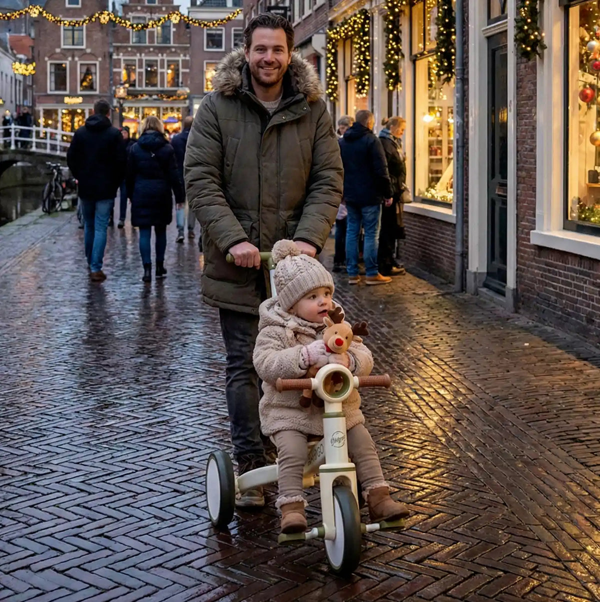 3-in-1 Convertible Tricycle | Toddler Balance Bike, Push Bike & Ride-On