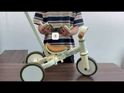 3-in-1 Convertible Tricycle with Detachable Pedals